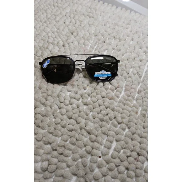 NEW Caribbean Sun Cooco Bay Sunglasses CS066M Gunmetal Polarized 55-20-140 $82.